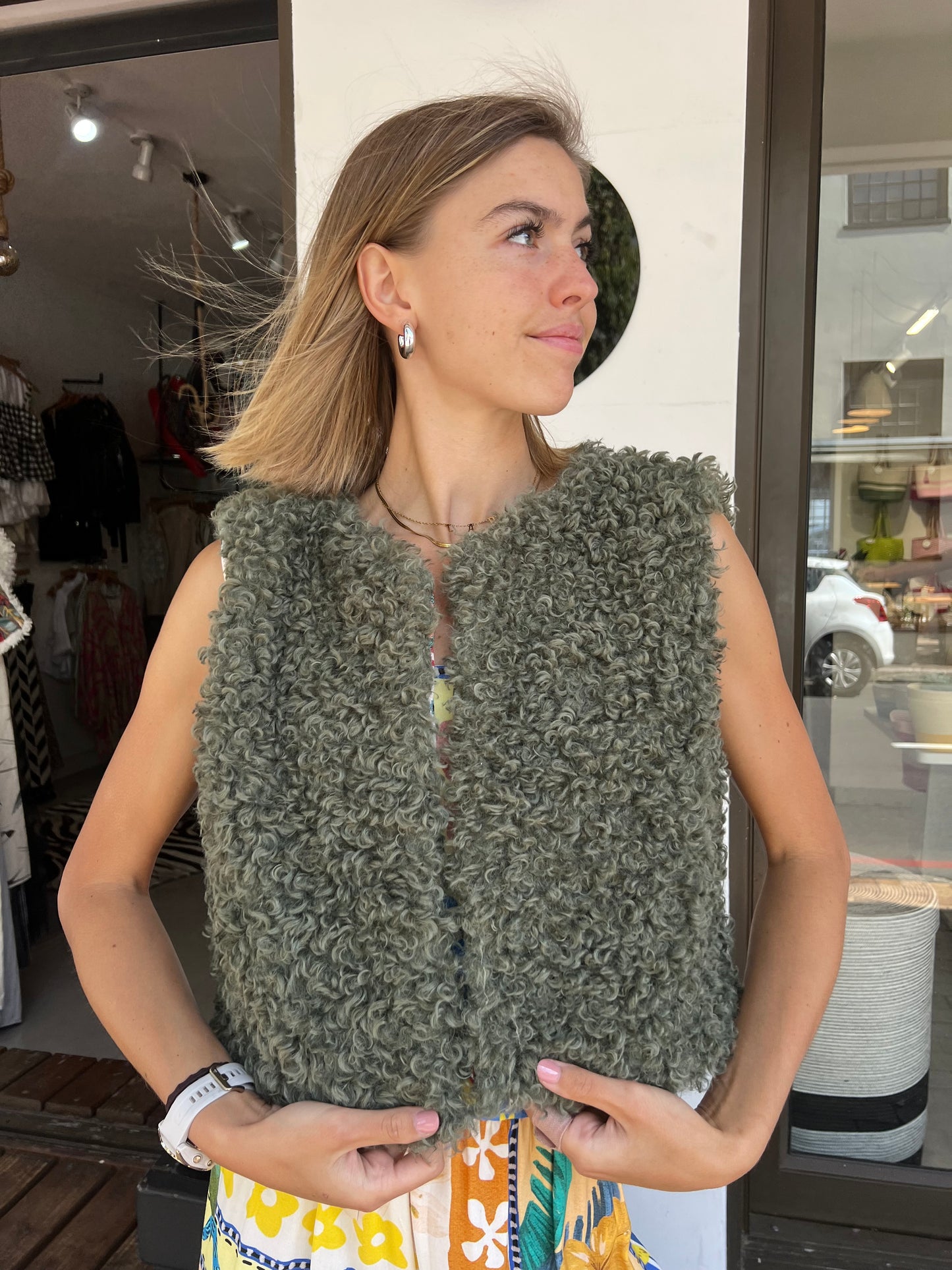 Fur Sleeveless