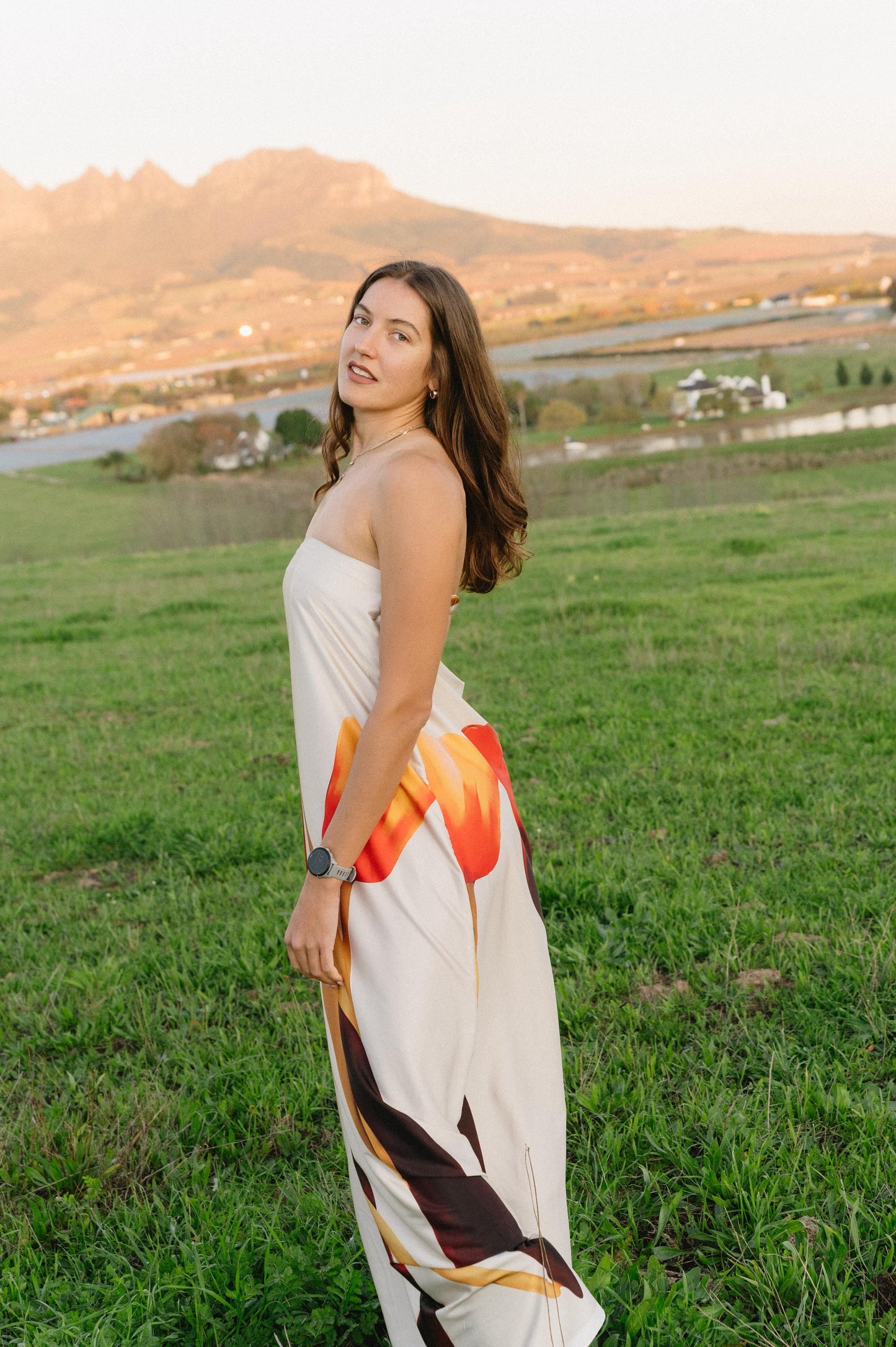 Tulip Satin Boobtube Dress