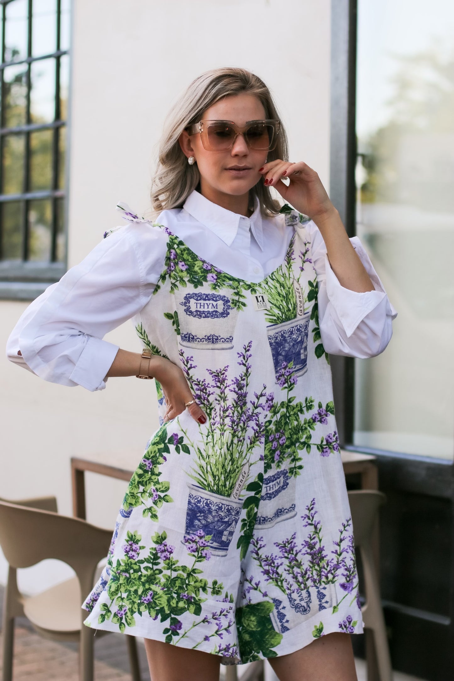 Lavender Linen Jumpsuit