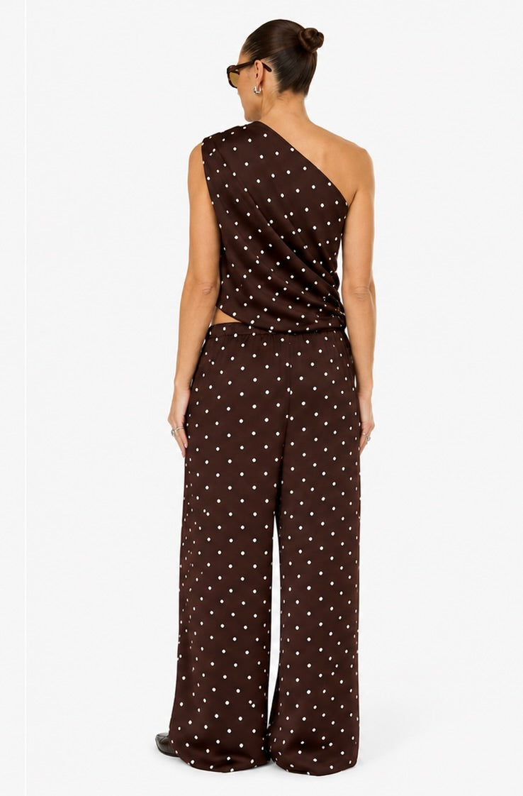 Chocolate Polka Dot Pants