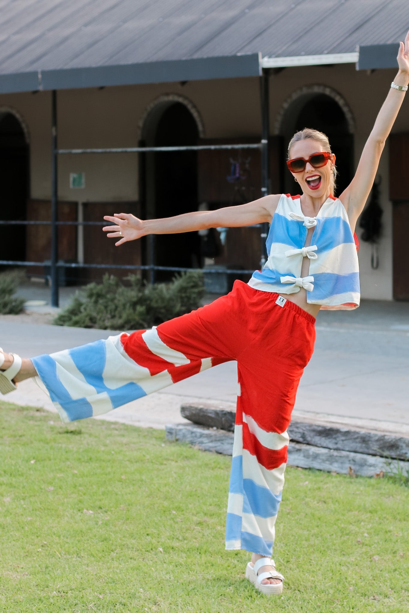 Coastal Clash Wide Leg Pant