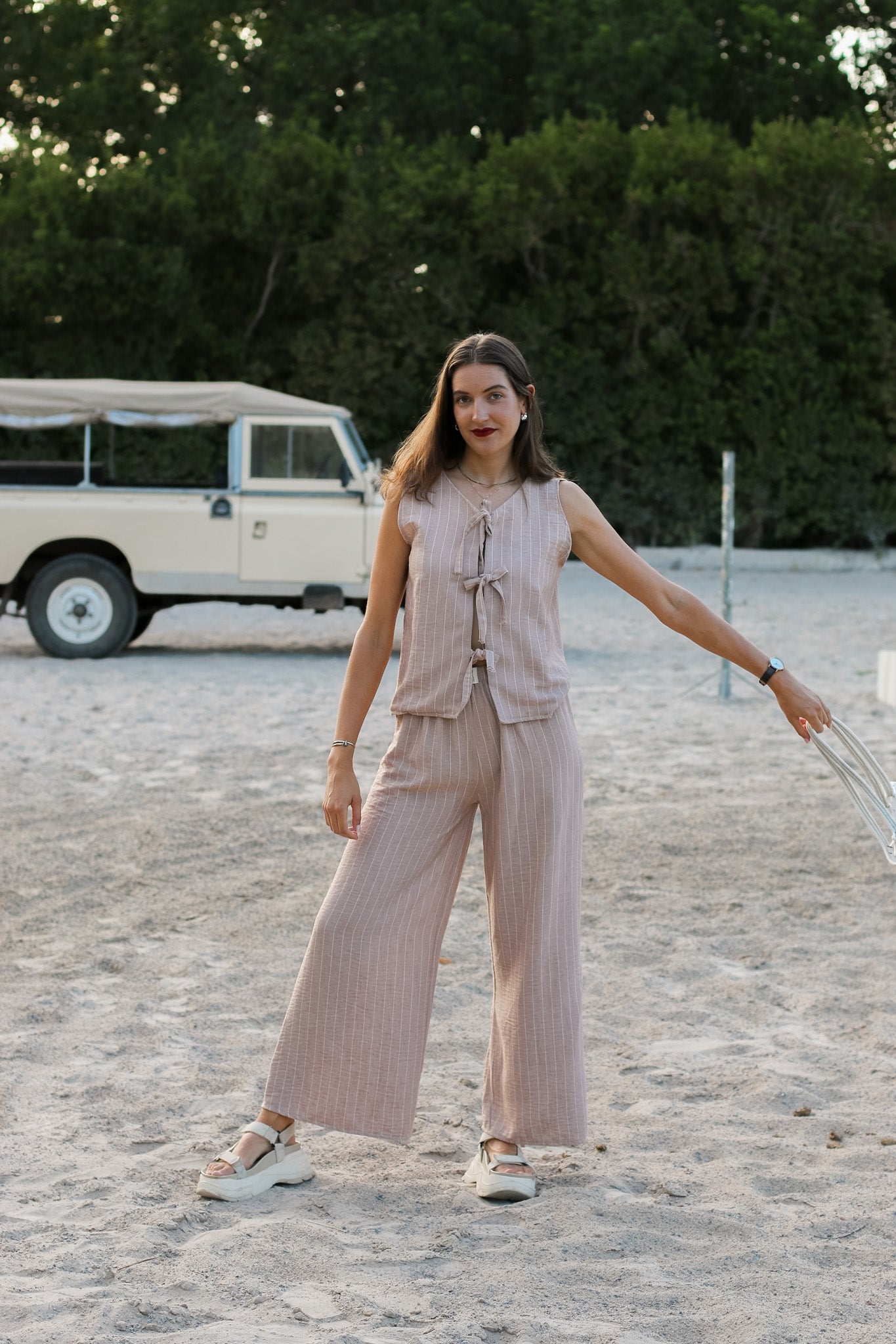 Sandy Whisper Wide Leg Pant