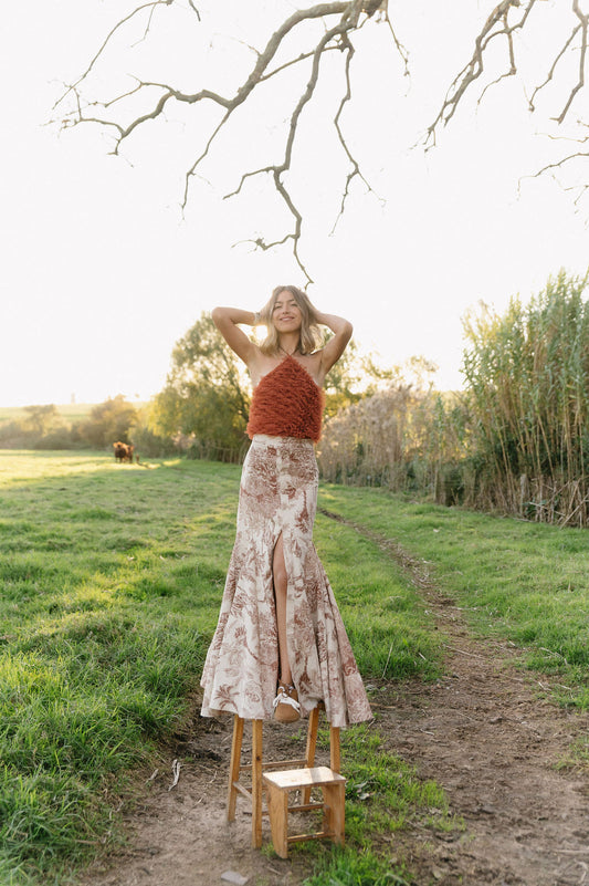 Tiger Print Bali Skirt