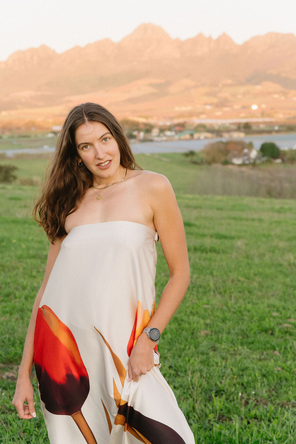 Tulip Satin Boobtube Dress