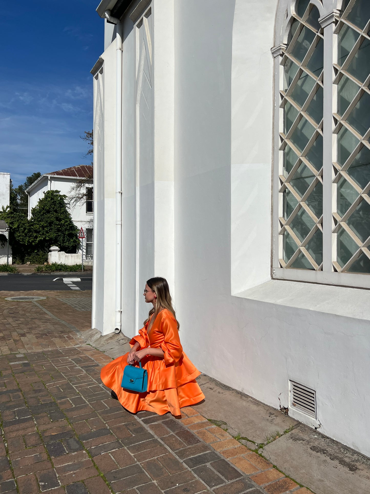 Orange Mini Layered Dress