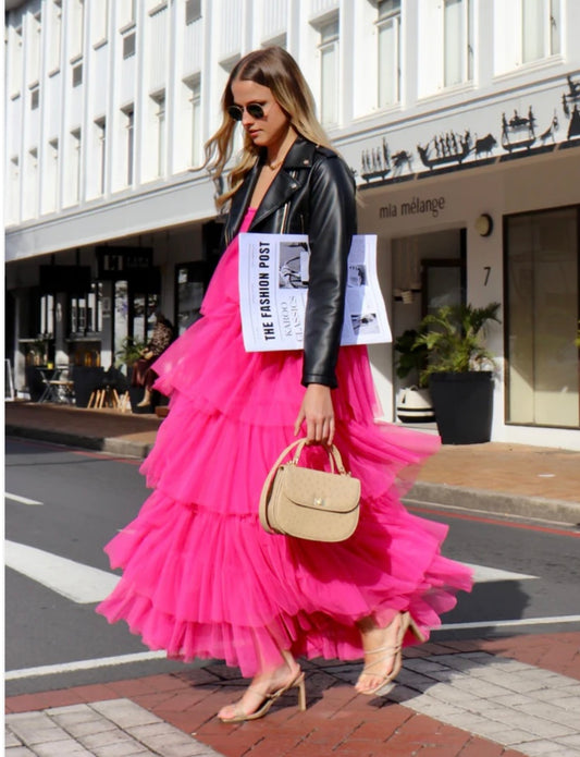 Tiered Pink Tulle