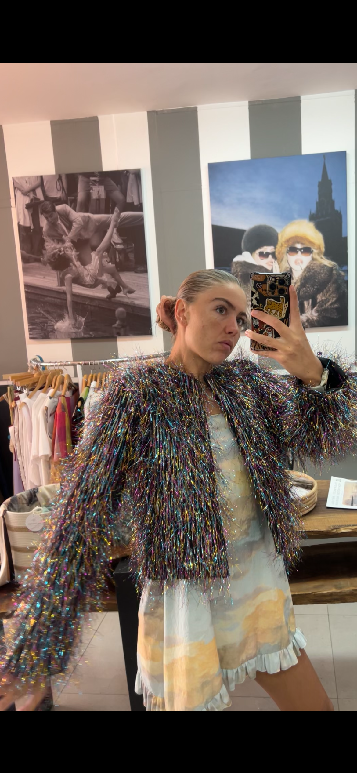 The spotlight shimmer jacket