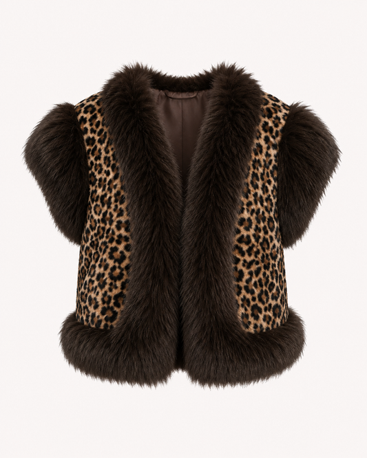 Leopard Print Gillet