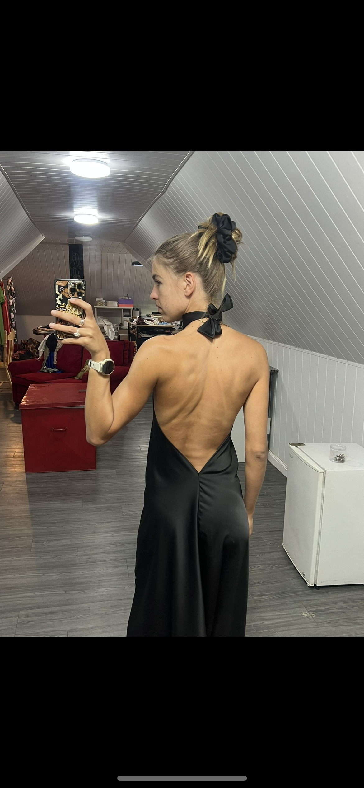 Satin Halter Neck
