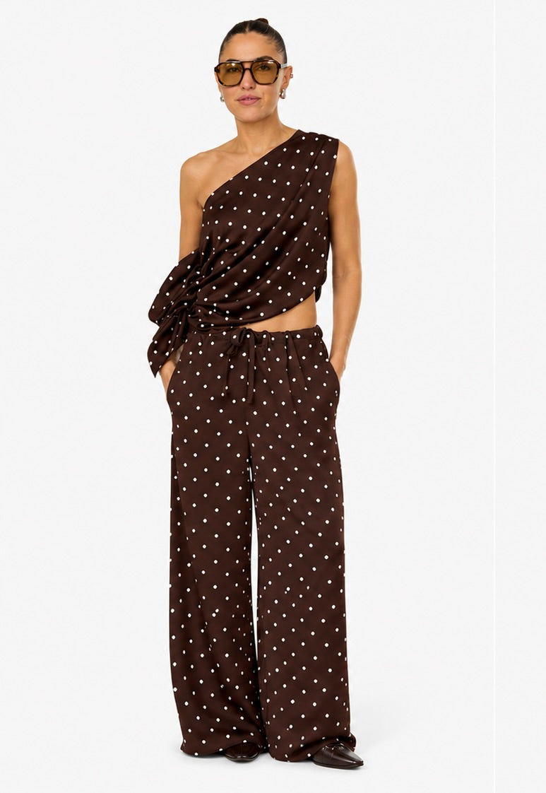 Chocolate Polka Dot Pants