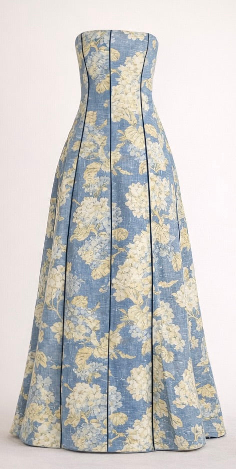 The Blue Garden Corset Dress