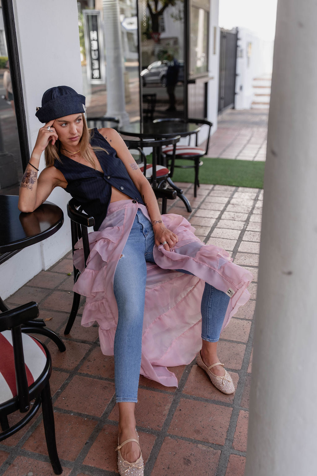 The blush backstage skirt