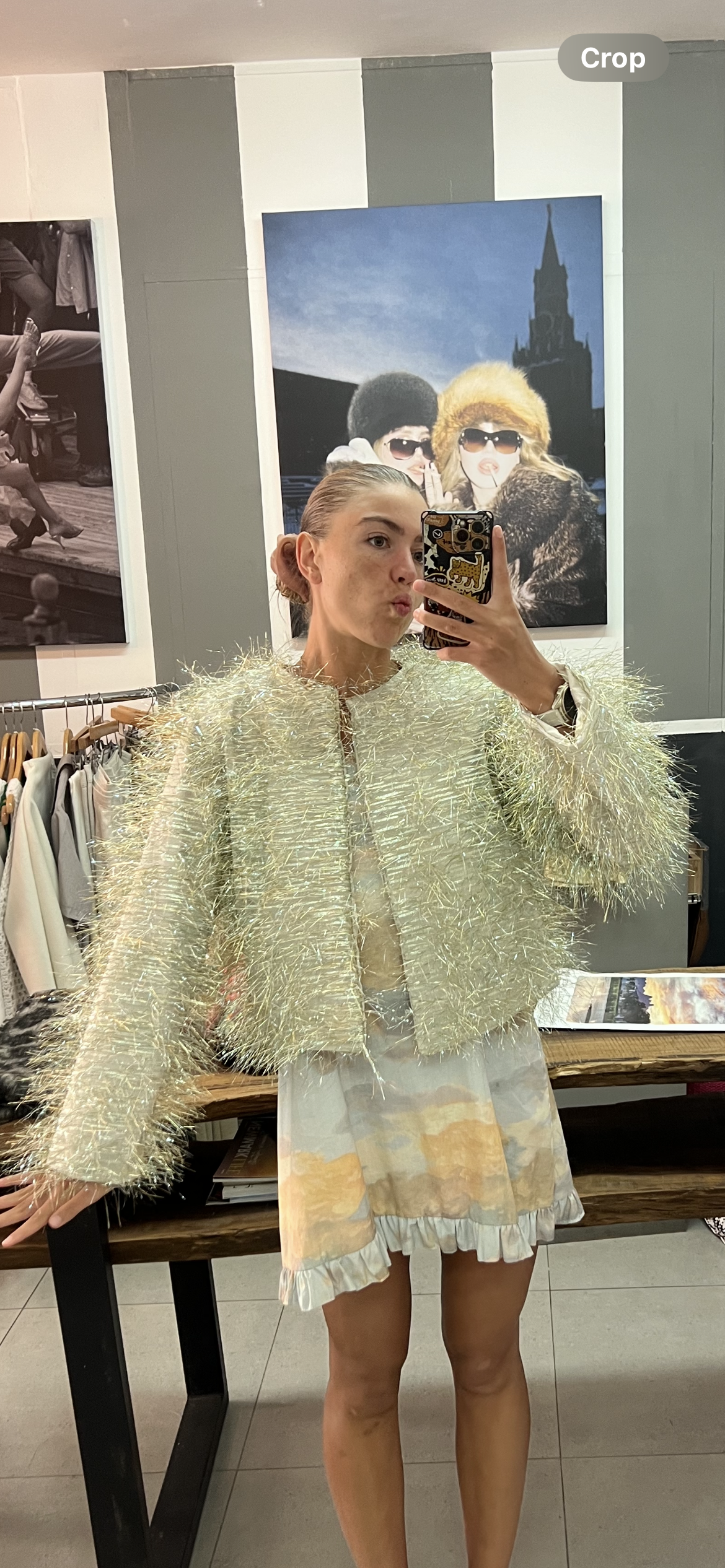The spotlight shimmer jacket