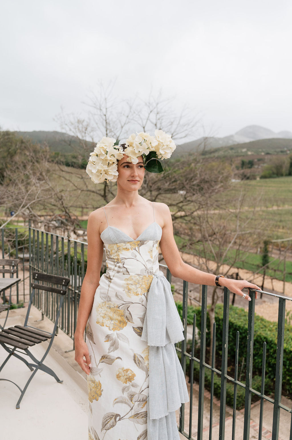 The Golden Hydrangea Dress
