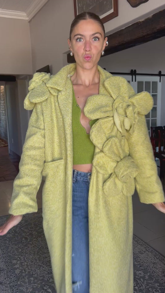 3D Flower Coat